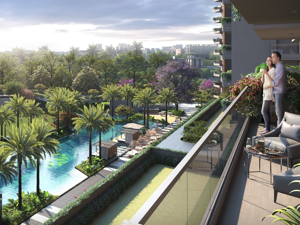 Balcony to landscape — artist's impression