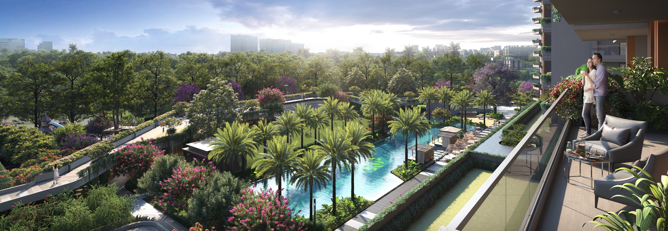 Balcony to landscape — artist's impression