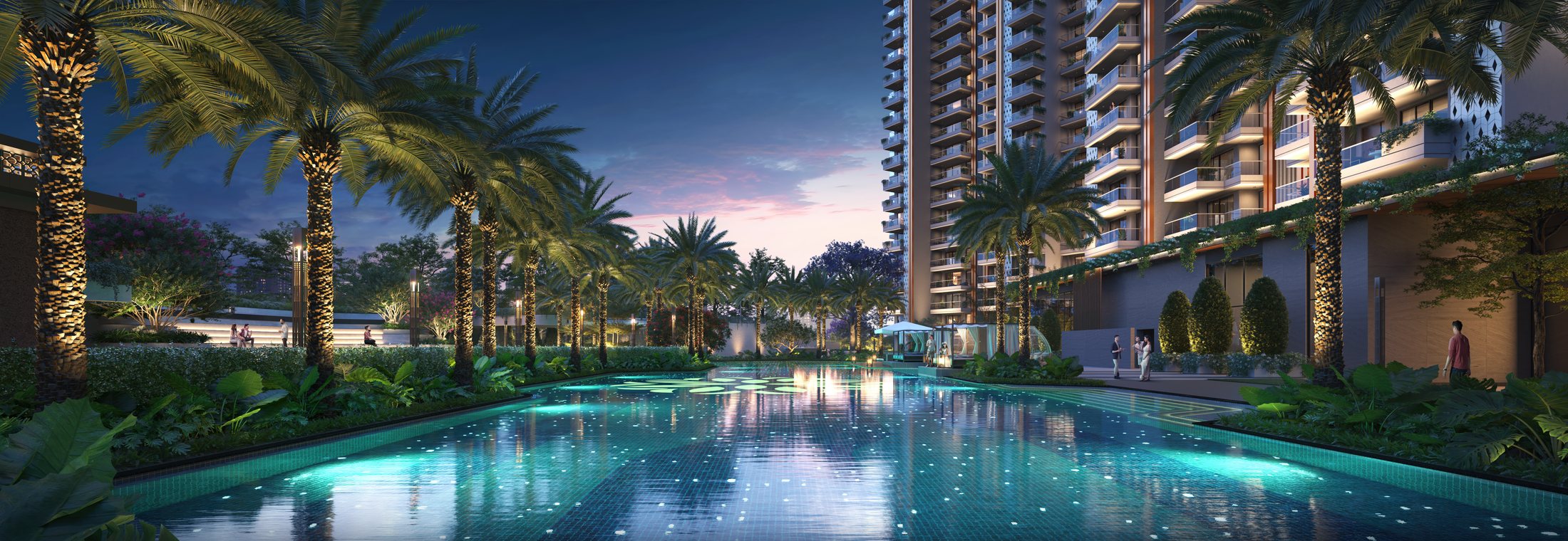 The 55 m main pool — artist's impression